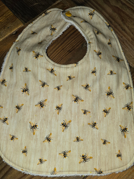 Bees and Honey Baby Bib