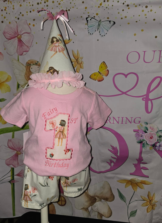 Fairy First Birthday Two Piece Set