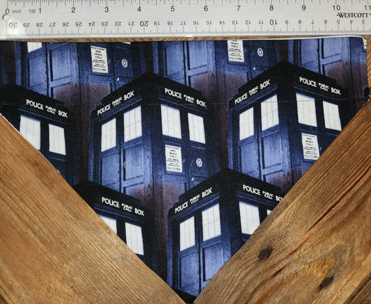 Dr Who Tardis Medium Dog Bandana