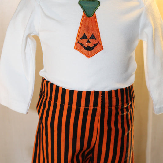 Jackolantern Tie Two Piece Set 3 Months